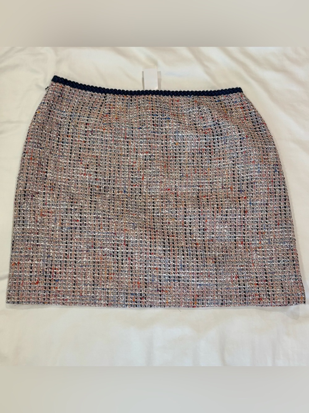 NWT Ann Taylor Loft Spring Multicolor Tweed Mini Skirt—Sz 14